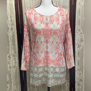 BRECKENRIDGE MASHA STYLE BEDAZZLED TOP - SZ SMALL